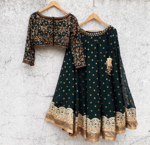 Deep Green Lehenga image 1