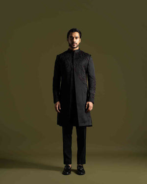 Black Achkan Set - S image