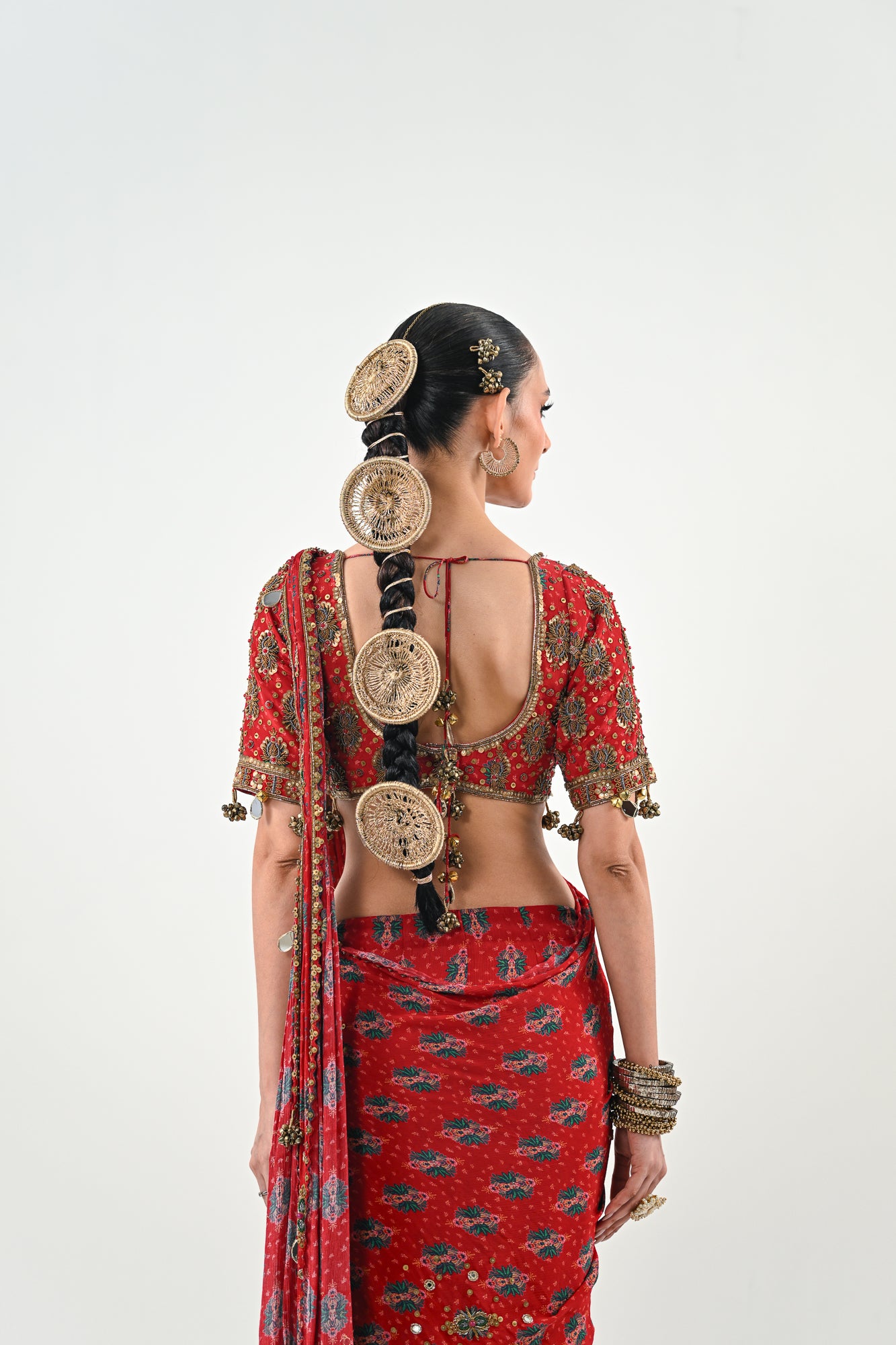 S SAREE SET WITH PRINTED BLOUSE image 1