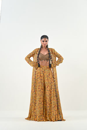 M FLARED PANT EMBROIDERED JACKET SET image 5