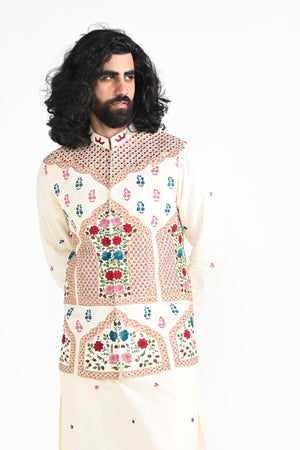 Shamlimaar Nehru with butta Kurta Set image 8