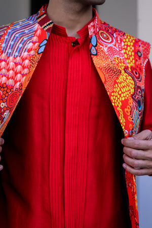 Dawn Highlighted Half Jacket Paidwan With Pants image 6