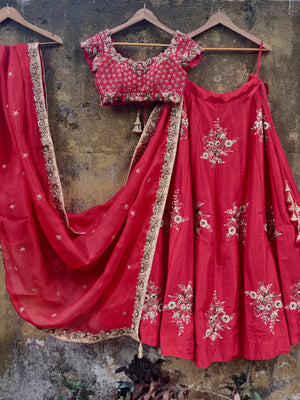 Red Bridal Lehenga Set - Custom image