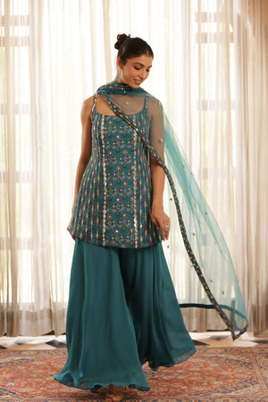 Floral Printed Straight Kurta image 5