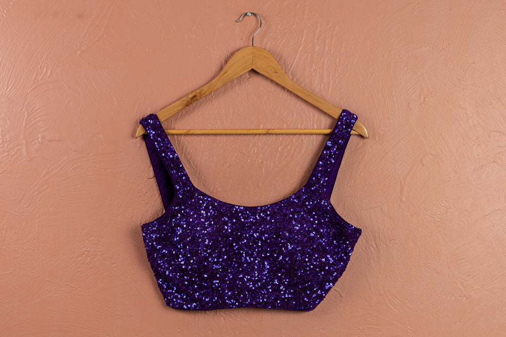 Royal Violet Lehenga Set image 1