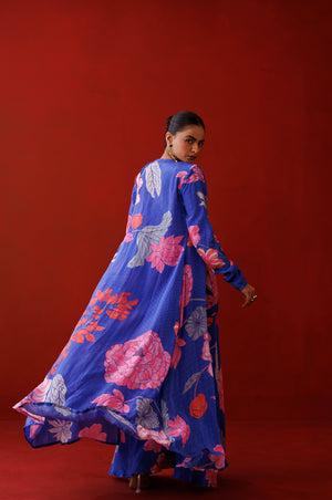 Blue Bold Shoulder Shrug Set image 5