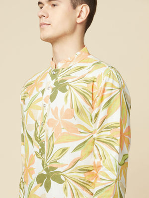Lime Hawaiian Kurta image 5