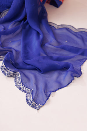 Blue Dori Work Kurta Set image 4