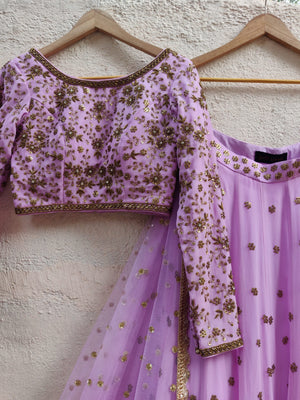 Lavender Sharmily Lehenga image 1