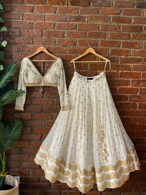 Ivory Sharmily lehenga set image 1