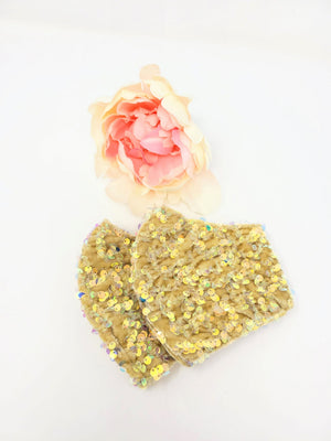 Sequins Velvet Face Mask image 2