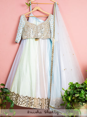 Pastel Mirror Lehenga Set image 0