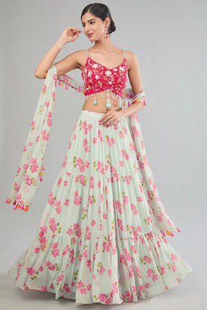 Floral Lehenga set - L image