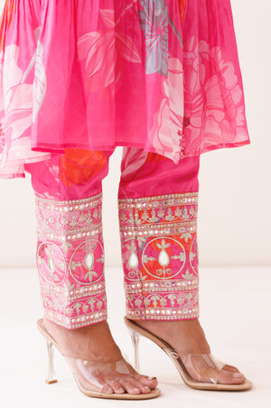Pink One-Shoulder Co-ord Set image 2