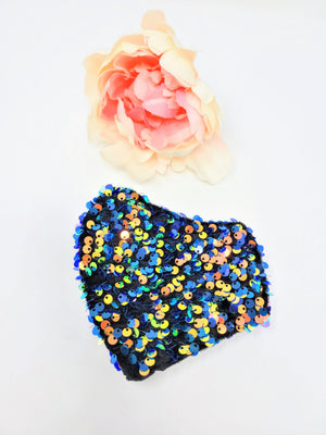 Sequins Velvet Face Mask image 4