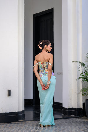 Gardenia Highlighted Corset With Skirt image 15