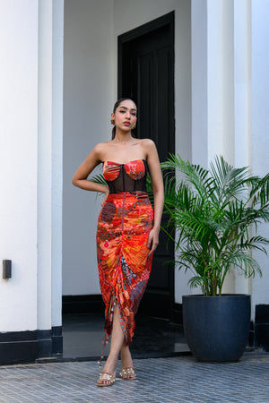 Dawn Corset Assymetrical Dress image 4