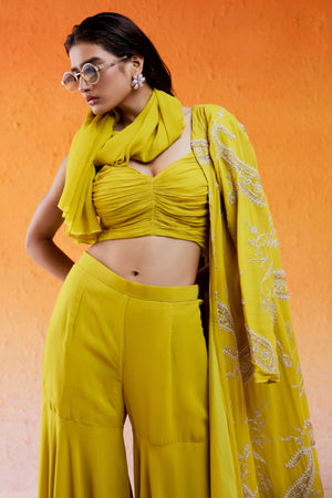 Long Jacket Sharara Set image 2