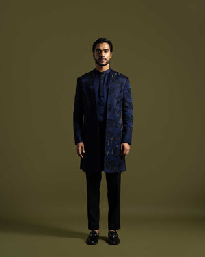 Navy Achkan Set - XL image