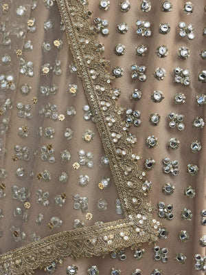 Gold Mirror Work Lehenga Set image 4