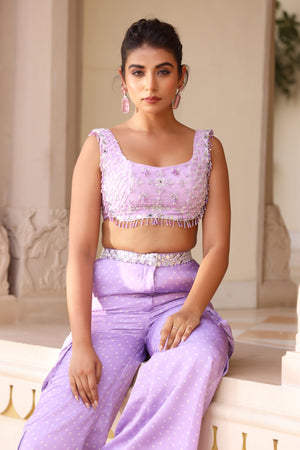 Bandani Cargo Pant with Embroidered Blouse image 3