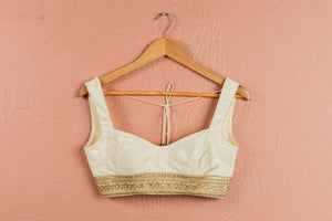 Ivory Stonework Lehenga Set image 1