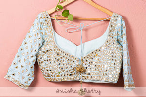 Pastel Mirror Lehenga Set image 2
