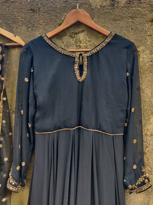 Black Anarkali image 3