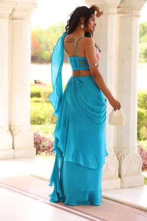 Ruffled Drape Skirt Set image 2