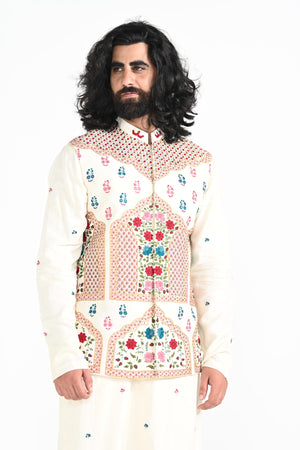 Shamlimaar Nehru with butta Kurta Set image 7