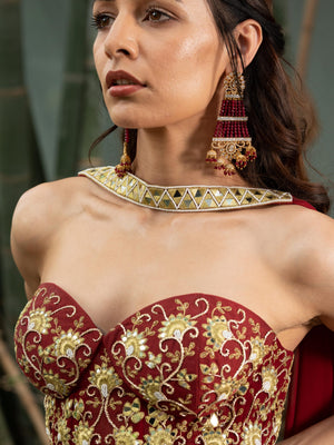 Aarzo Corset Lehenga Set image 5