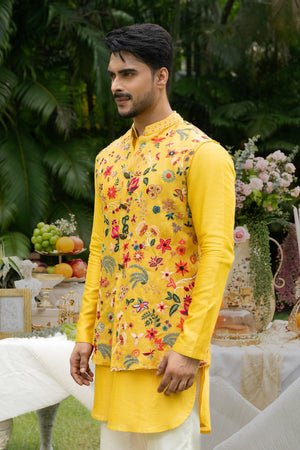 The Vasant Mosaic Nehru Kurta Set image 3