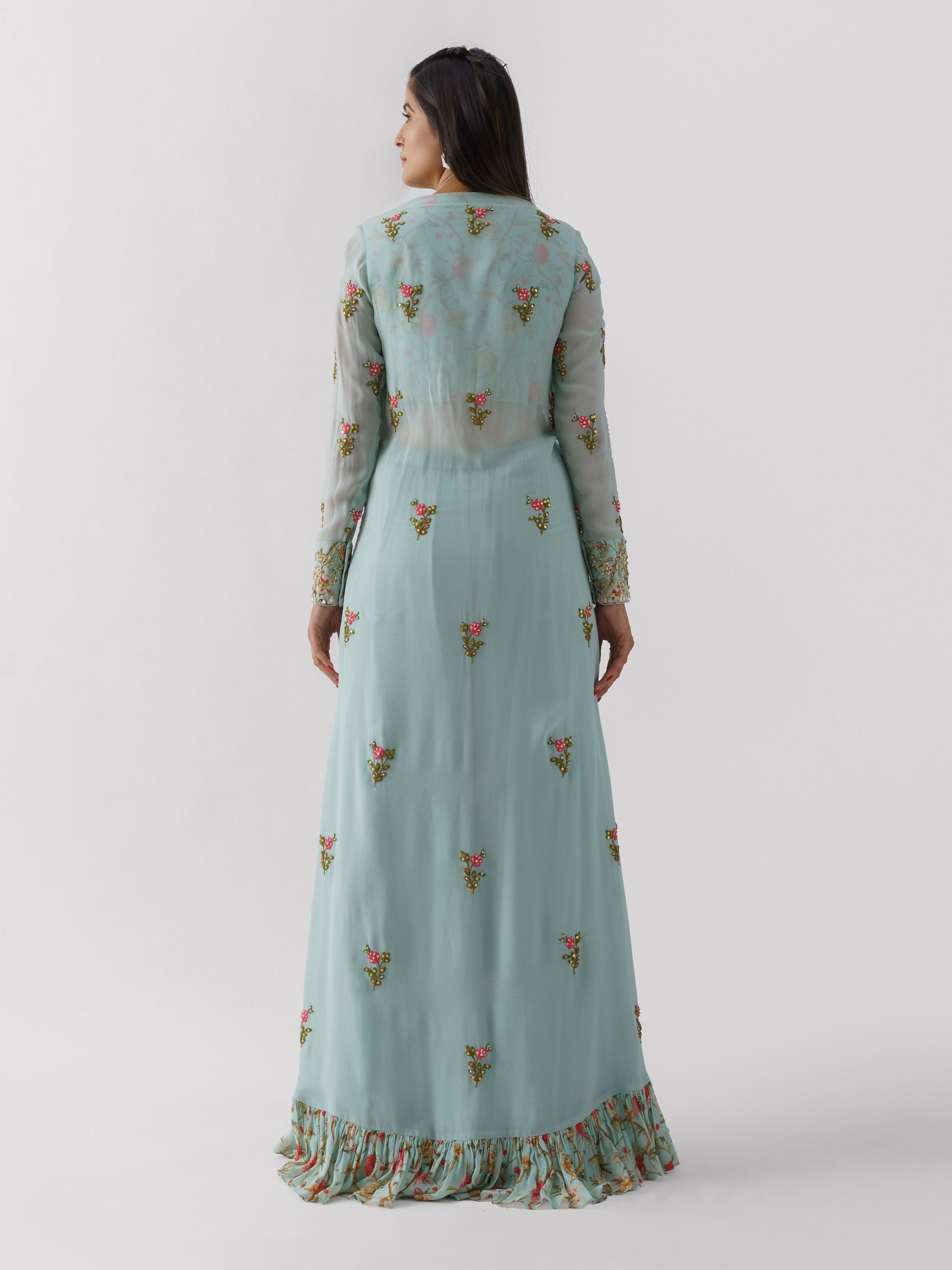 Light Blue Set Paired With Jacket image 1
