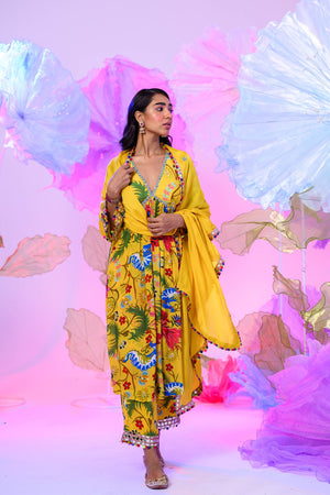 Tuscan Kaftan Kurta Set image 1
