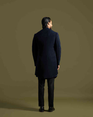 Blue Achkan Set image 3