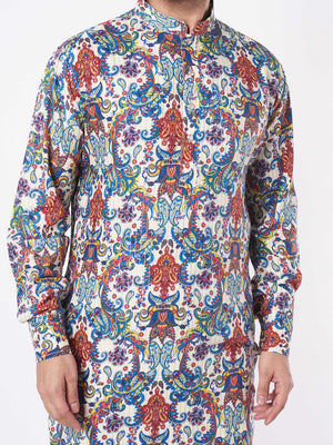 Threadwork Kurta Set image 1