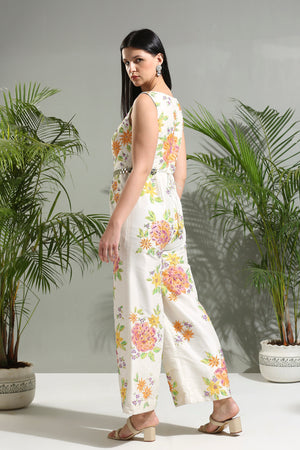 Ivory Handpainted Jumpsuit image 5