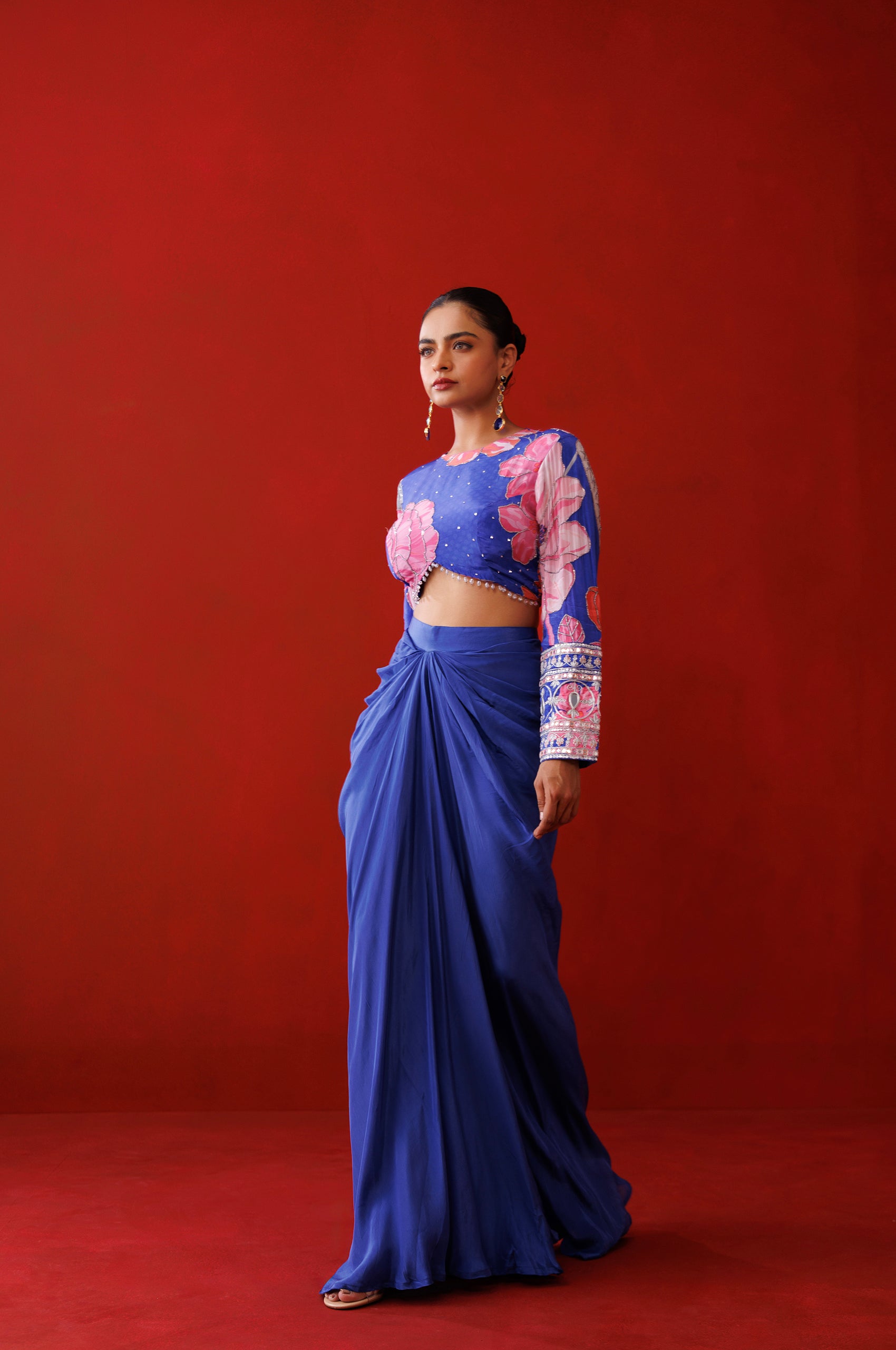 Saphire Drape Skirt Set image 3