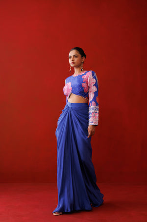 Saphire Drape Skirt Set image 3