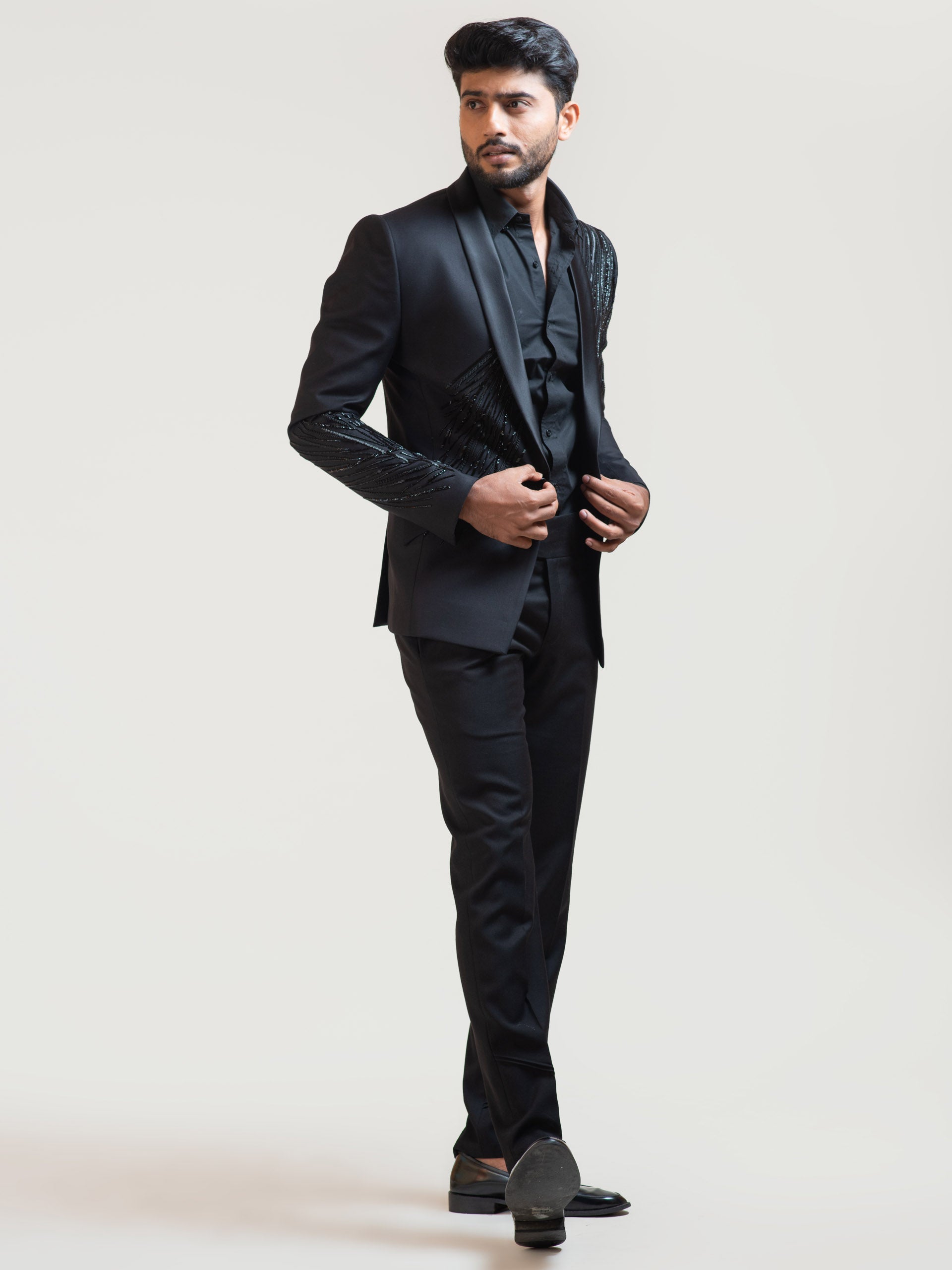 Black Rain Blazer Set image 3