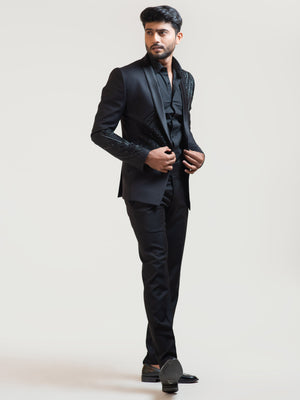 Black Rain Blazer Set image 3