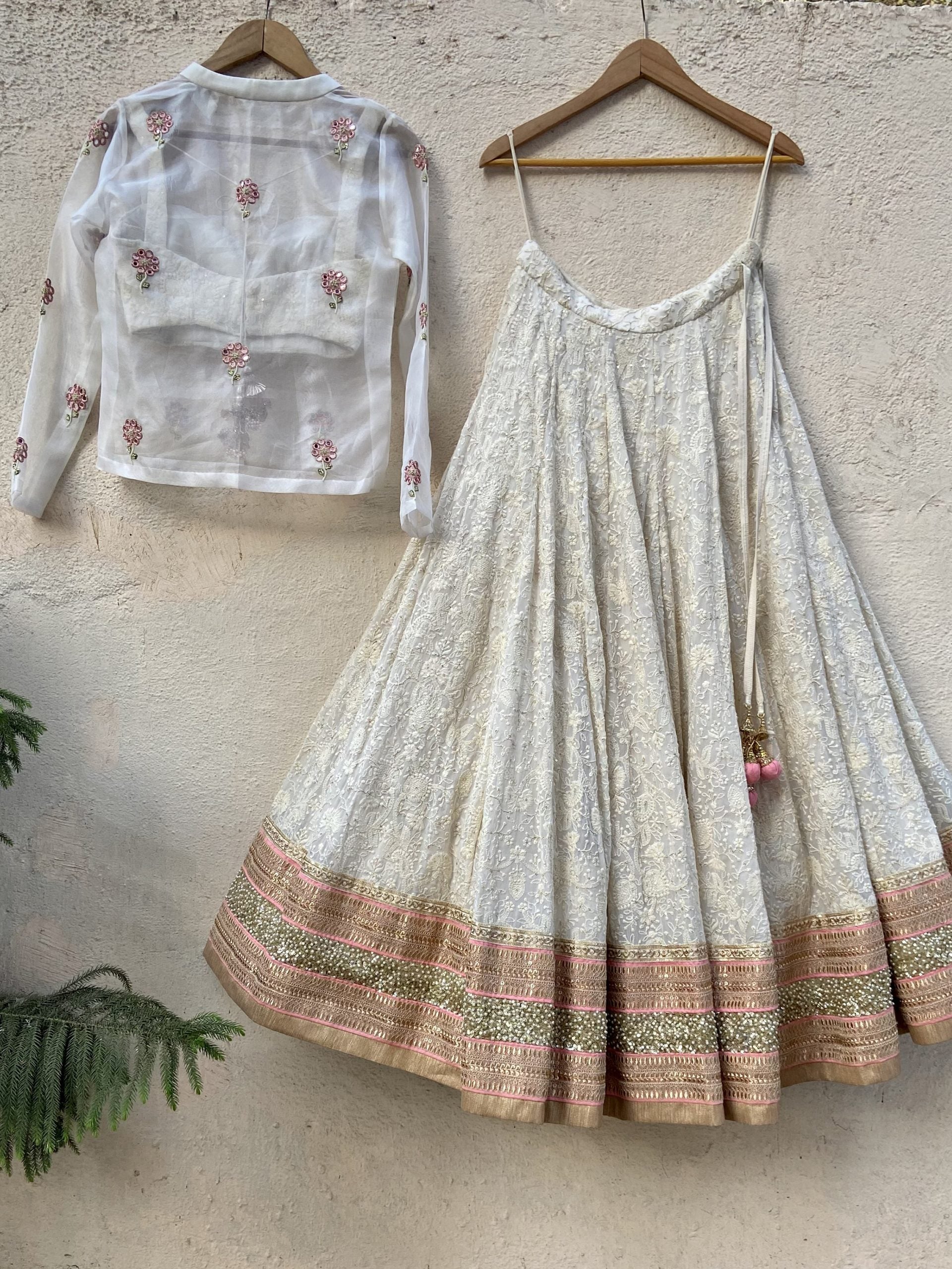 Lucknowi Lehenga Set with Jacket image 1