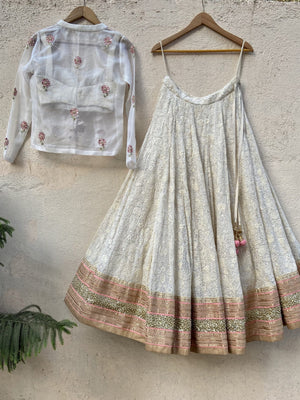 Lucknowi Lehenga Set with Jacket image 1