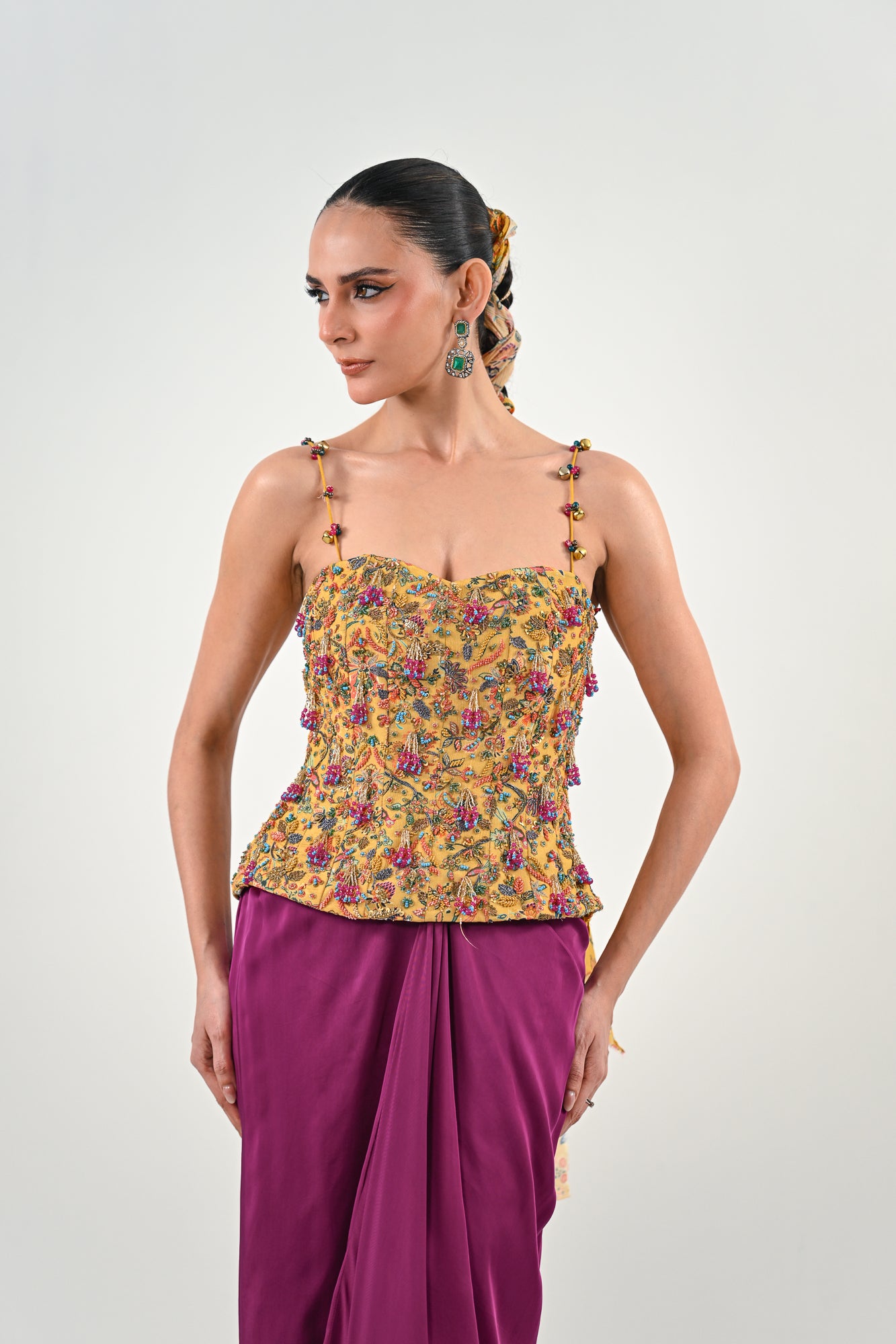 M CORSET DHOTI SET image 2