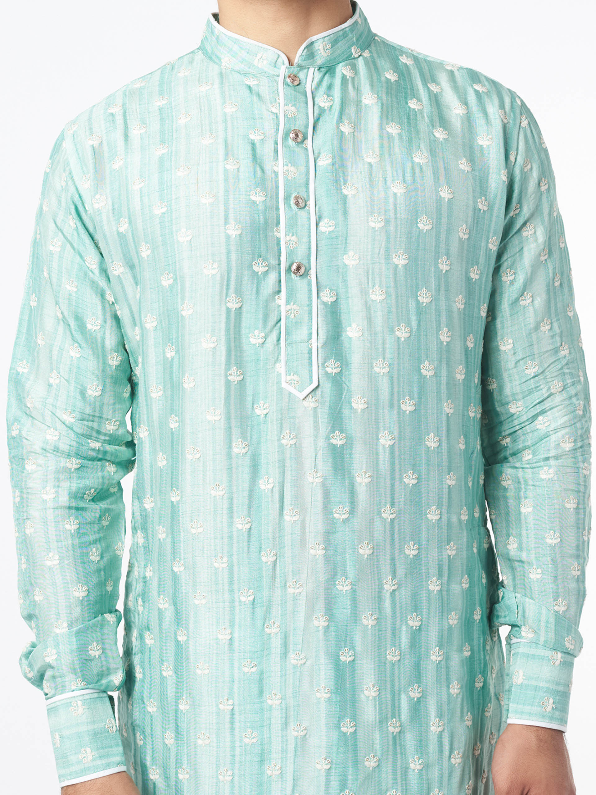 Celeste Silk Kurta Set image 1