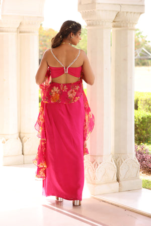 Drape Skirt in Satin image 9