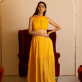 Yellow Dress With Corset Belt image 0