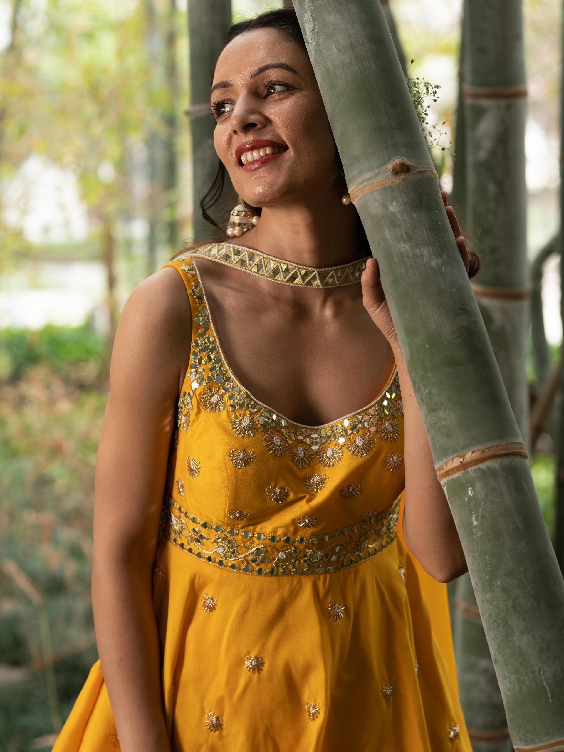 Yellow Aabira Sharara Set image 5