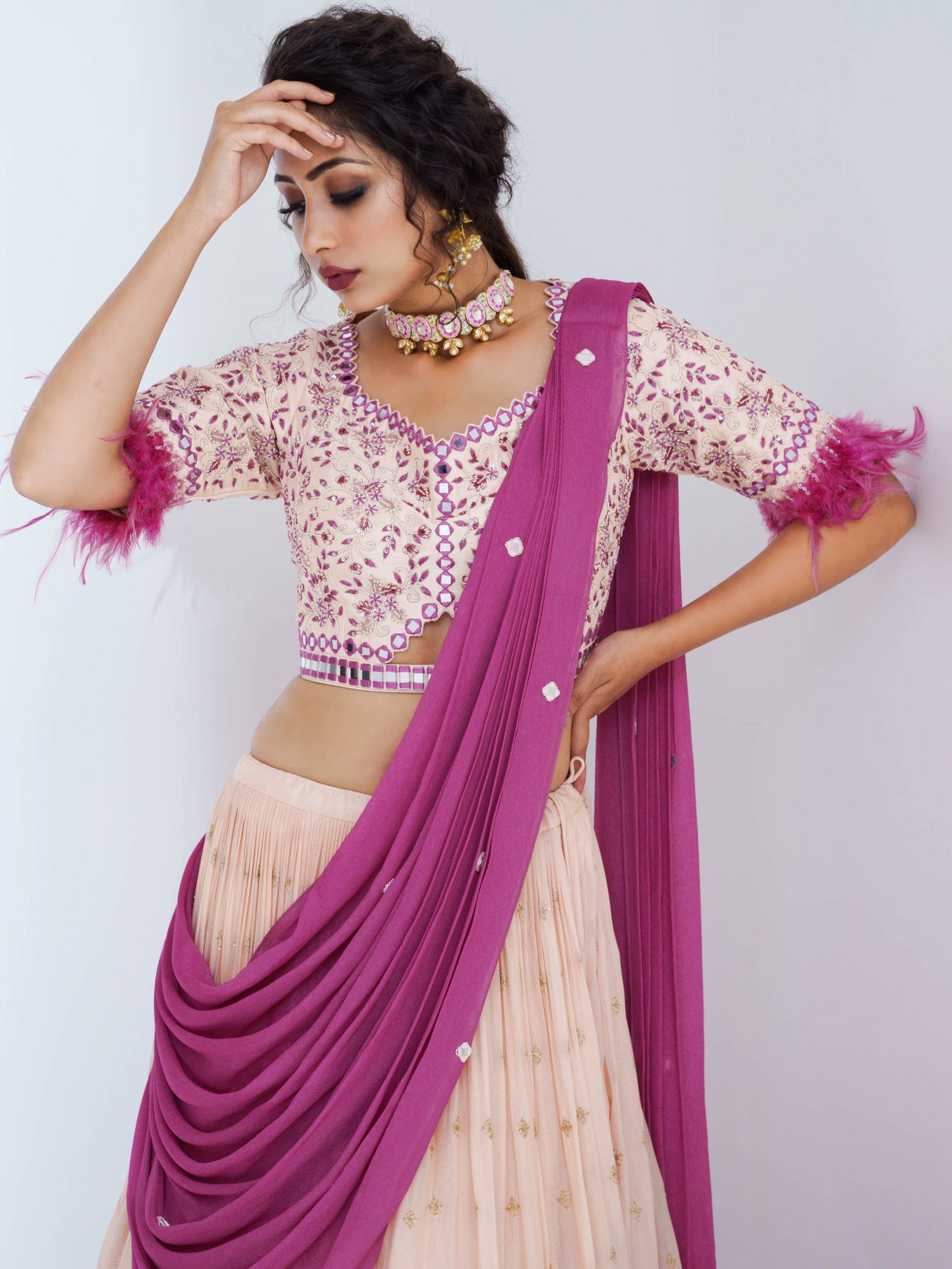 Pale Purple Lehenga Set image 4