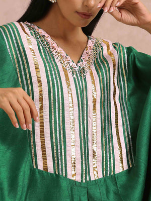 Emerald Green Embroidered Co-Ord Set image 3
